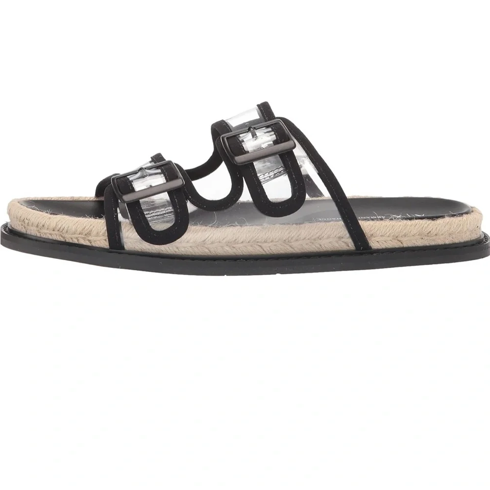 A|X Armani ExchangeClear 2-Strap Slide Espadrille Sandal/ Size EU 39 - Picture 7 of 13